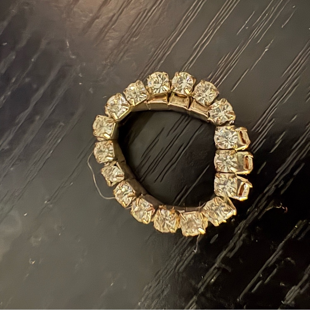 Rhinestone bracelet and rings bundle - Picture 3 of 4